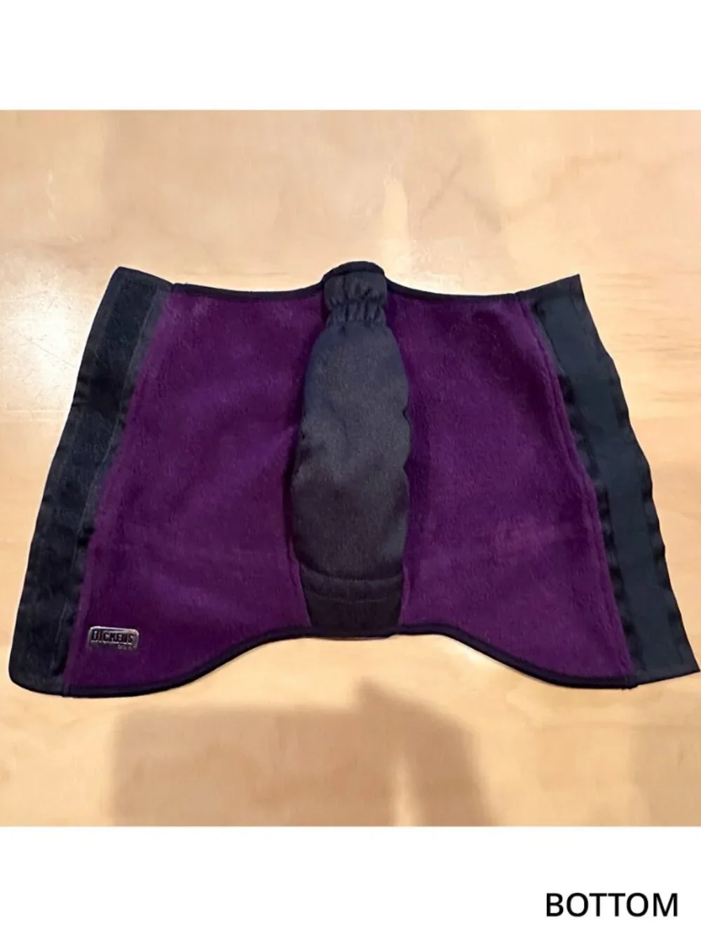 Dickens Closet Small Purple Fleece Dog Coat Adjustable Waterproof Belly Jacket